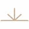 Ekena Millwork Saratoga Smooth Timber Gable Bracket, Douglas Fir, 84"W x 38"H x 1 1/2"D x 3 1/2"F, 11/12 Pitch GBW084X38X0204SAR00SDF - alternate 1